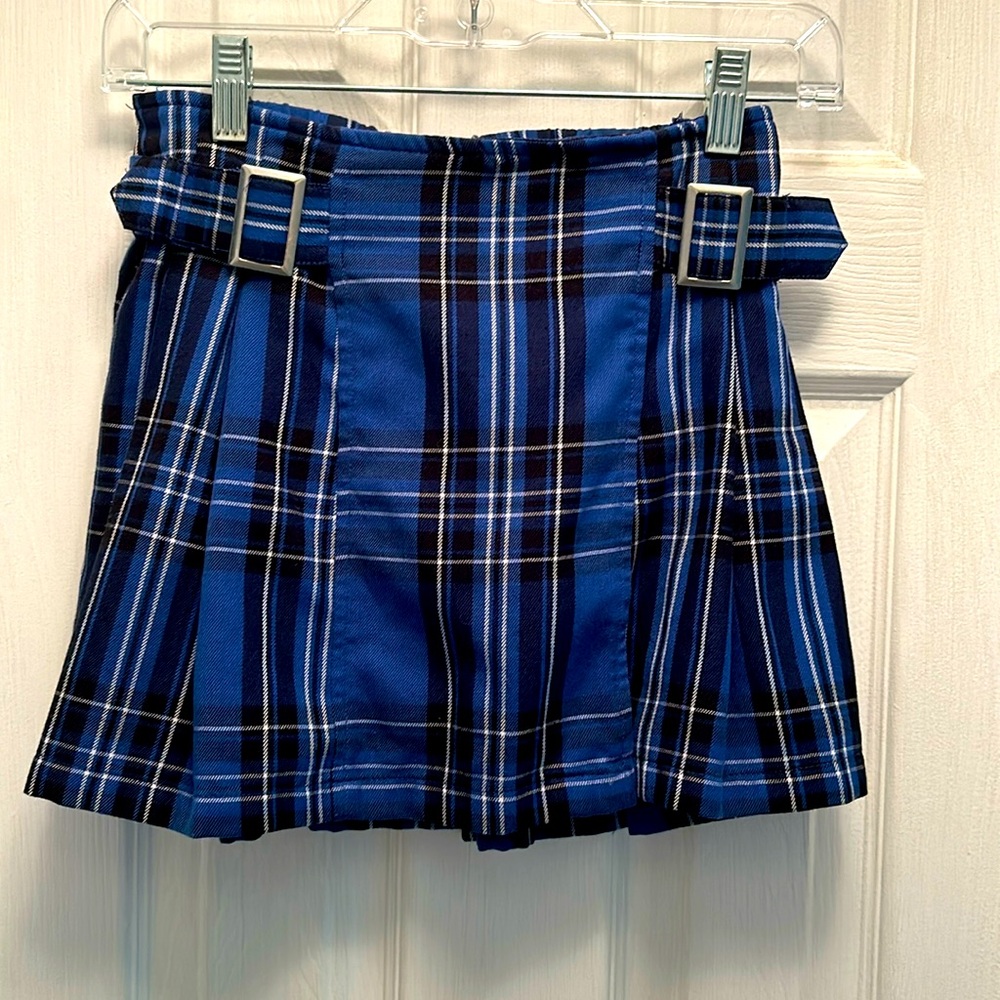 Blue Plaid Tartan Mini